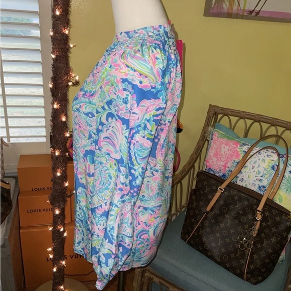 Lilly Pulitzer NWT Elsa Silk Top Dream Team Size XXS - Picture 4 of 10